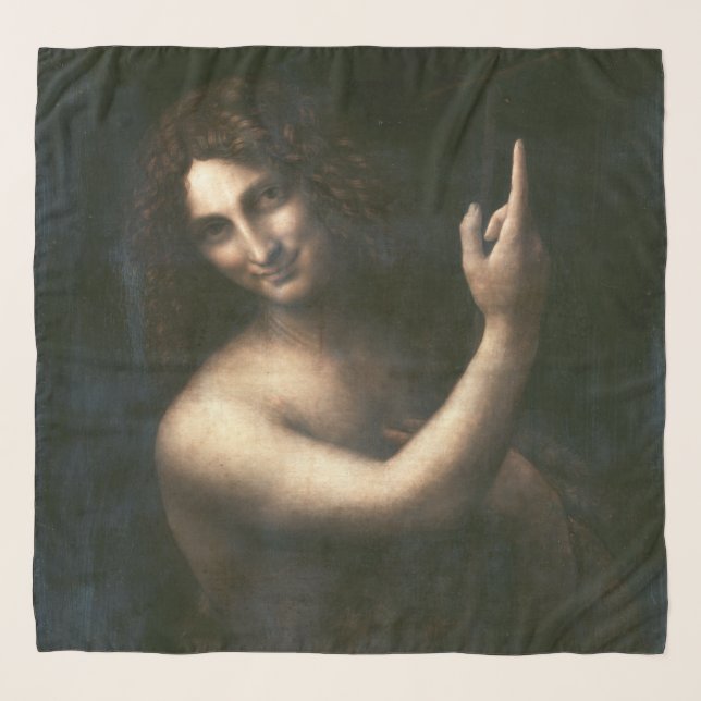 Saint John the Baptist, Leonardo da Vinci Scarf (Front)