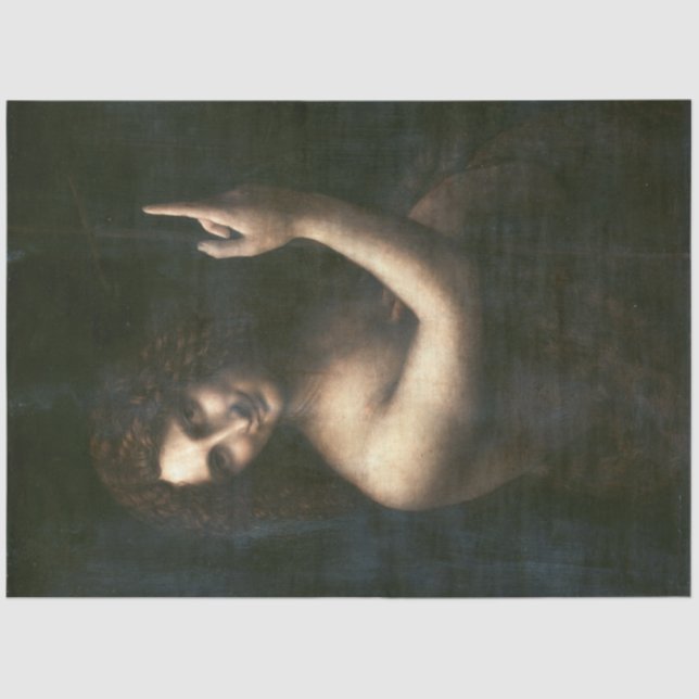 Saint John the Baptist, Leonardo da Vinci Tissue Paper (Front)