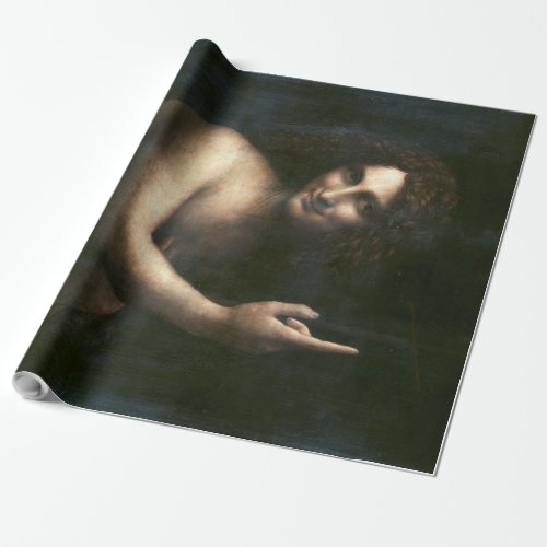 Saint John the Baptist Leonardo da Vinci Wrapping Paper