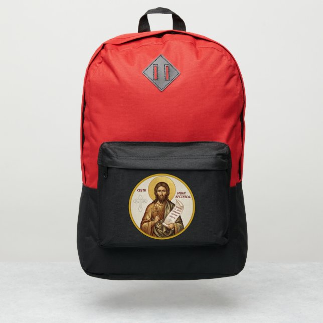 Saint John the Baptist Orthodox icon Port Authority® Backpack (Front)