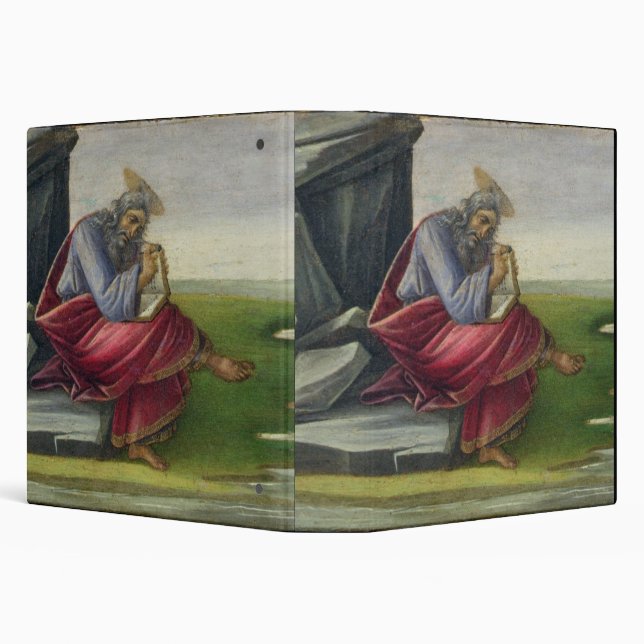 Saint John the Divine on Patmos, Writing the Book 3 Ring Binder (Background)