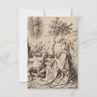 Saint John the Evangelist Engraving Holy Card