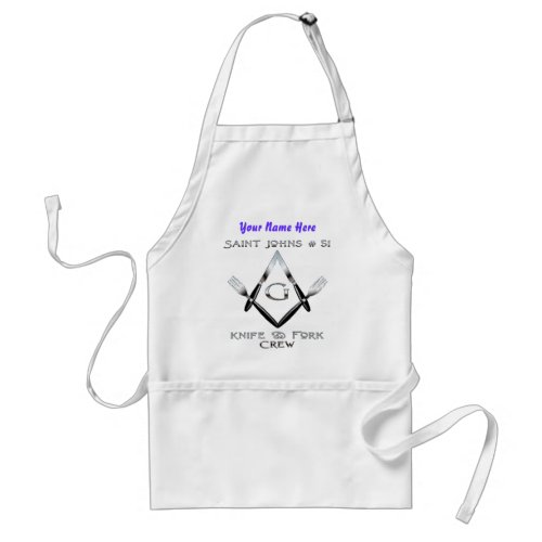 Saint Johns 51 Knife and Fork Crew 2 wname Adult Apron