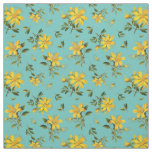 Saint Johns Wort Flowers Pattern Fabric
