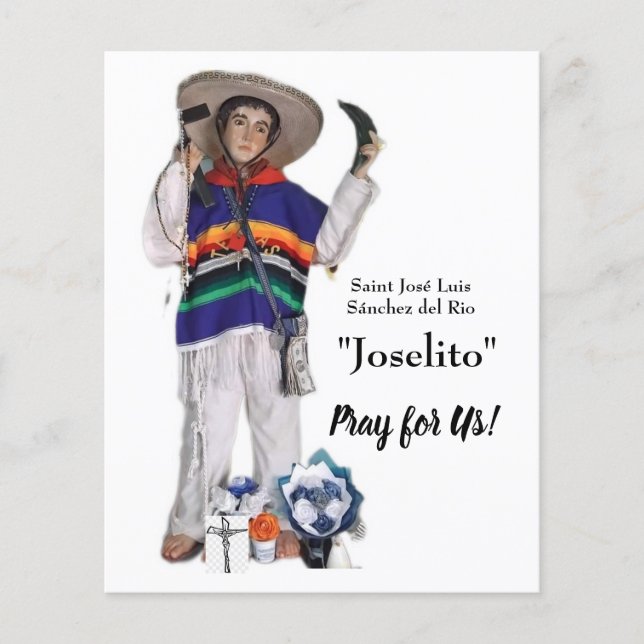 Saint José Luis Sánchez del Rio Card Flyer (Front)