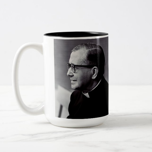 Saint Josemaria Escriva Two-Tone Coffee Mug (Left)