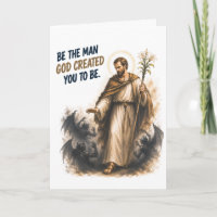 Saint Joseph Catholic Birthday Card