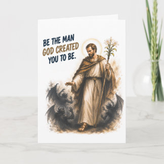 Saint Joseph Catholic Birthday Card