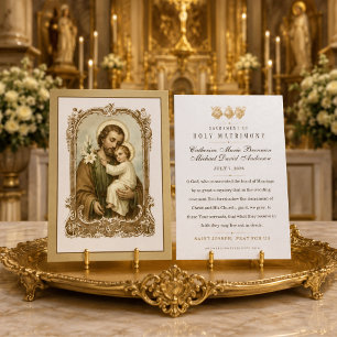 Saint Joseph Christ Child Catholic Wedding Prayer 