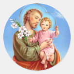 Saint Joseph feast day Classic Round Sticker