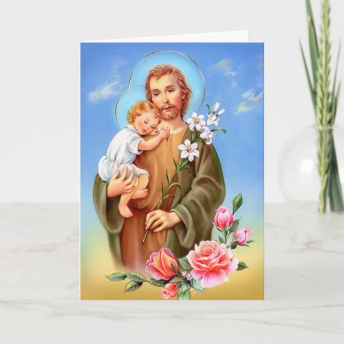 Saint Joseph feast day little saints of spring Card