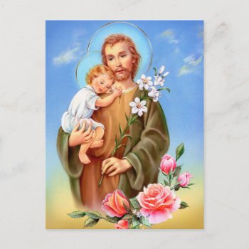 "saint Joseph Feast Day" "little Saints Of Spring" Postcard by patrickhoenderkamp at Zazzle