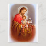 &quot;saint Joseph Feast Day&quot; &quot;little Saints Of Spring&quot; Postcard at Zazzle