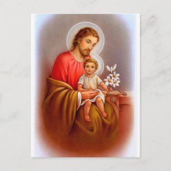 "saint Joseph Feast Day" "little Saints Of Spring" Postcard by patrickhoenderkamp at Zazzle