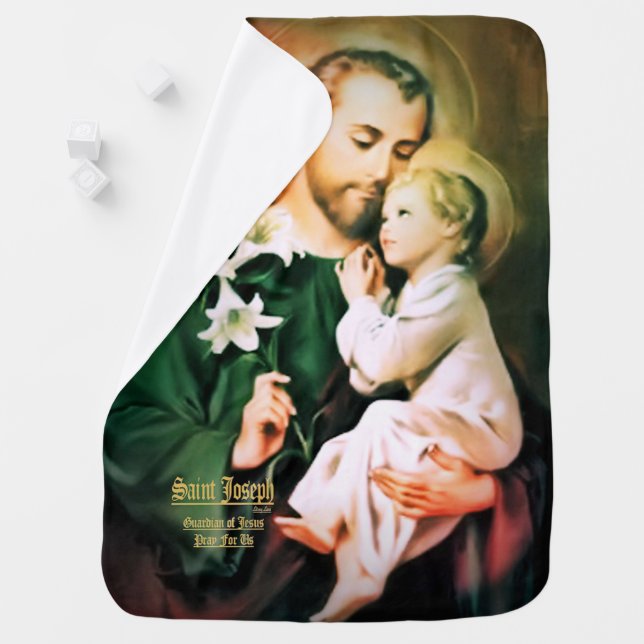 Saint Joseph Guardian of Jesus Baby Blanket (In Situ)