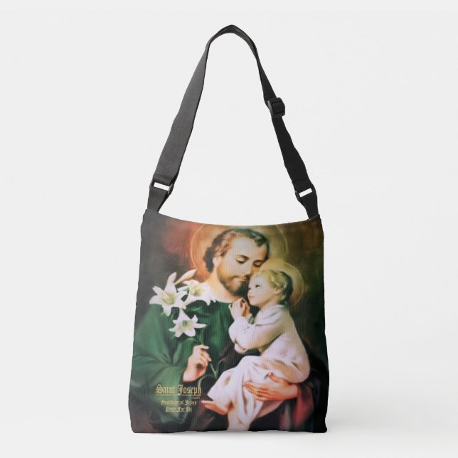 Saint Joseph Guardian of Jesus Crossbody Bag (Front)