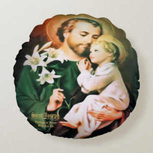 Saint Joseph Guardian of Jesus Throw Pillow