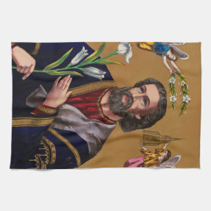 Saint Joseph Guardian of the Holy Family Kitchen Towel