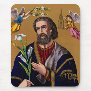 Saint Joseph Guardian of the Holy Family Mouse Pad