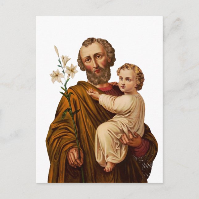 Saint Joseph Guardian of the Holy Family Postcard (Front)