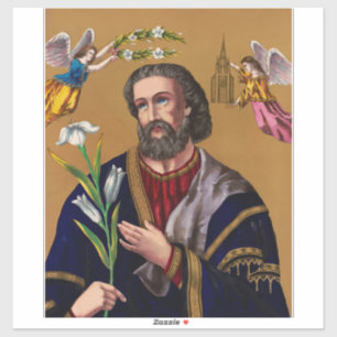 Saint Joseph Guardian of the Holy Family Sticker
