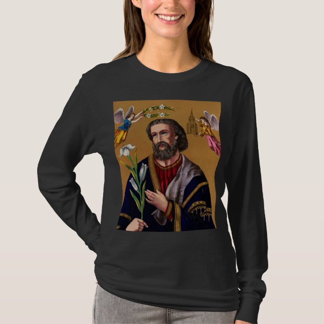Saint Joseph Guardian of the Holy Family T-Shirt (Front)