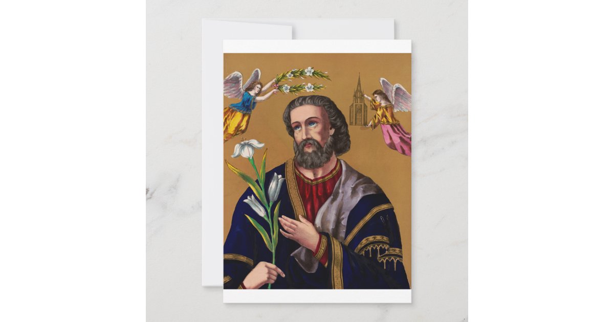 Saint Joseph Guardian of the Holy Family Thank You Card | Zazzle