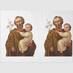 Saint Joseph Guardian of the Holy Family Tissue Paper