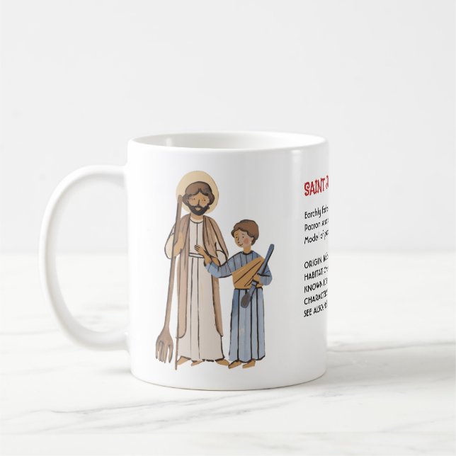 Saint Joseph Lexicon Tribute – Model of Devotion Coffee Mug (Left)