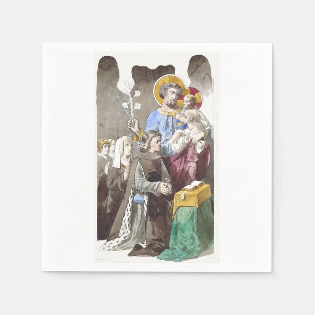 Saint Joseph Patron of the Universal Church Napkins (Front)