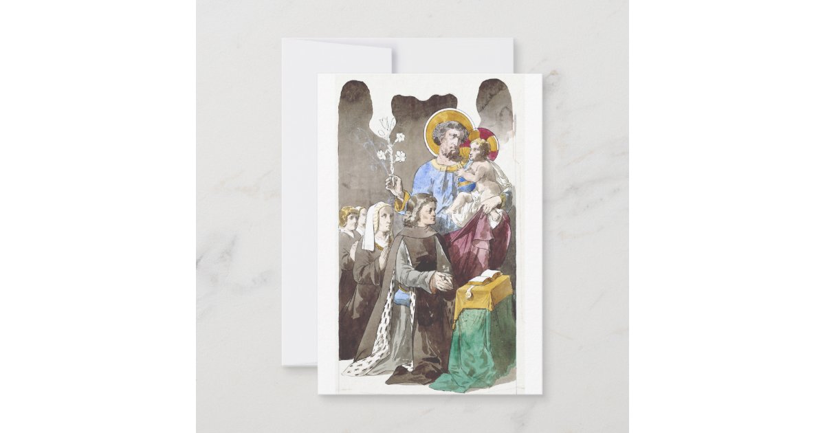 Saint Joseph Patron of the Universal Church Thank You Card | Zazzle