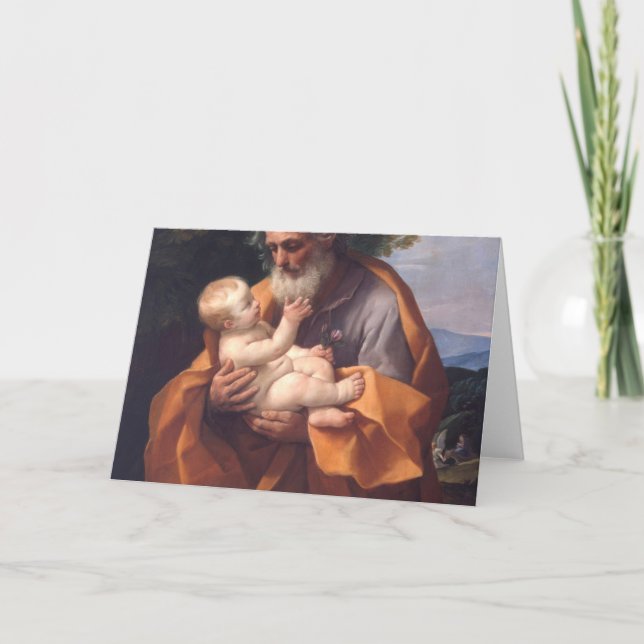 Saint Joseph - Saint Day Painting Card (Front)