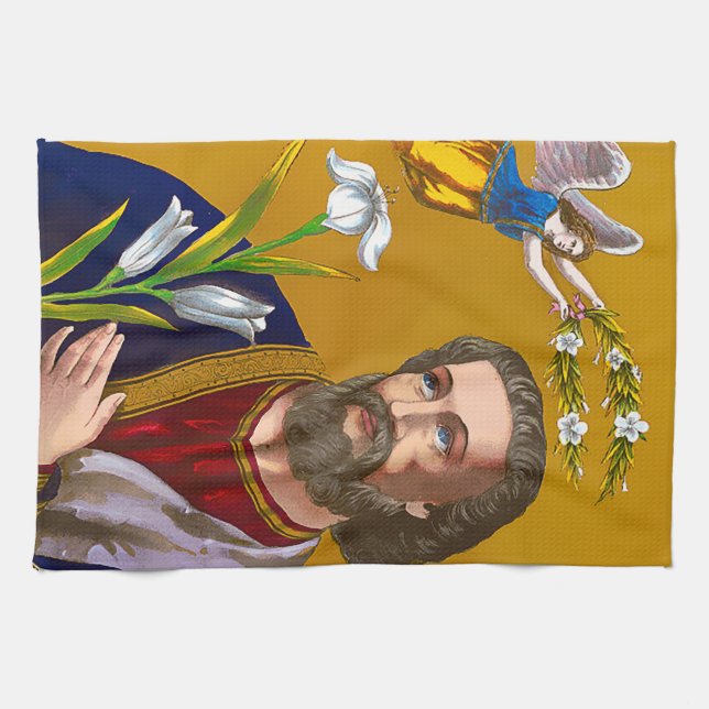 Saint Joseph San Jose Kitchen Towel (Horizontal)
