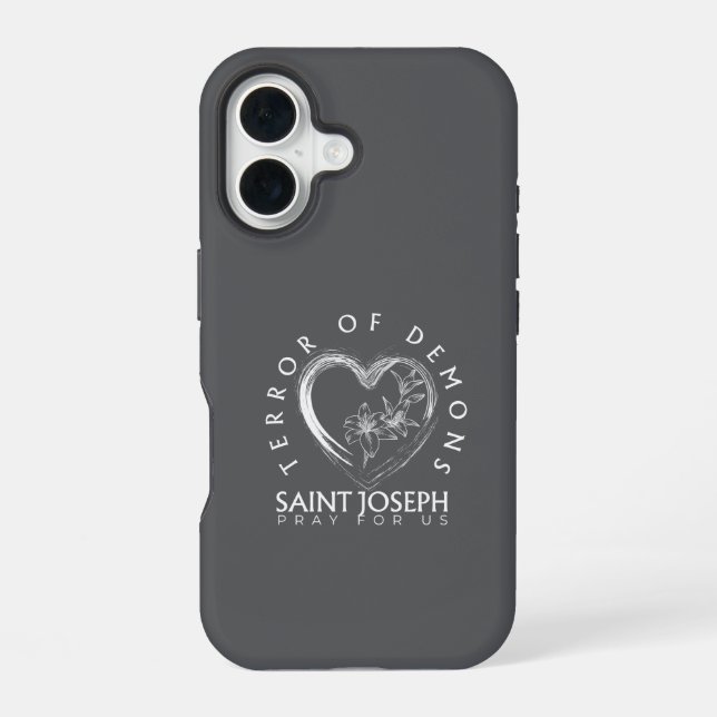 Saint Joseph Terror of Demons Iphone Case (Back)