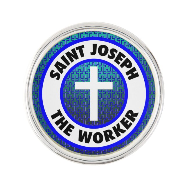 Saint Joseph the Worker Lapel Pin (Front)