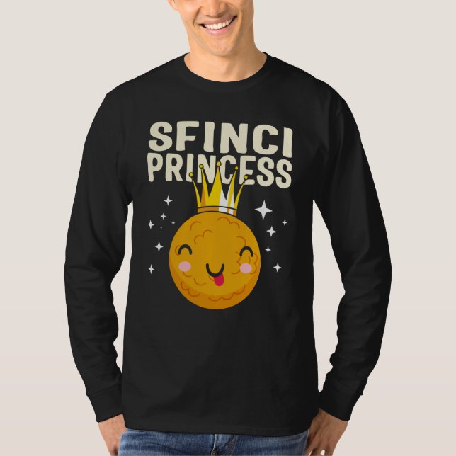Saint Joseph's Day Sfinci Princess Cute Sicilian D T-Shirt (Front)