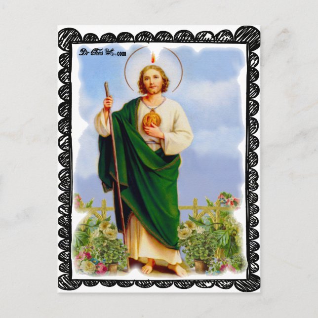 SAINT JUDE CATHOLIC 01  CUSTOMIZABLE PRODUCTS POSTCARD (Front)