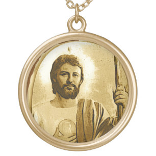 Saint Jude Gold Plated Necklace