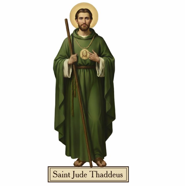 Saint Jude Thaddeus 2D Statue Statuette (Front)