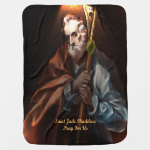 Saint Jude Thaddeus Baby Blanket