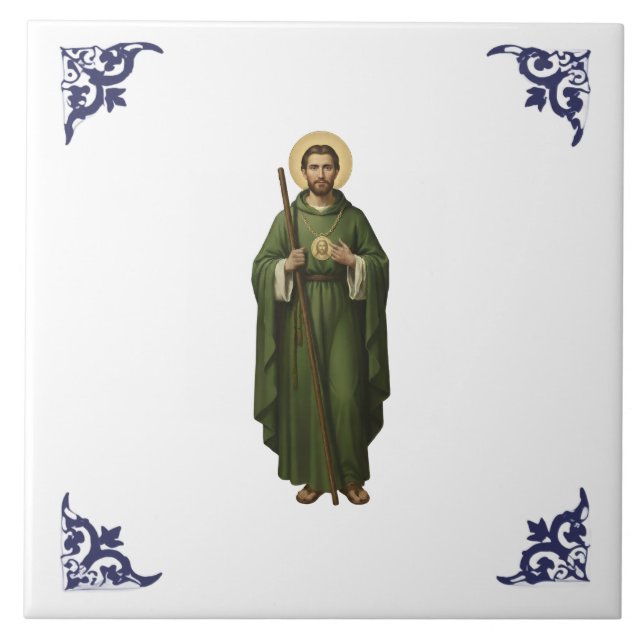 Saint Jude Thaddeus St Jude Ceramic Tile (Front)
