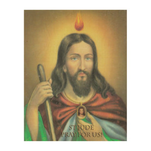 SAINT JUDE THE APOSTLE WOOD WALL ART
