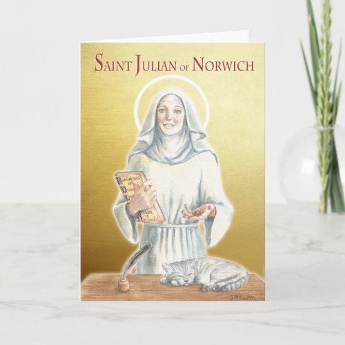 Saint Julian of Norwich 1342_1416 Card