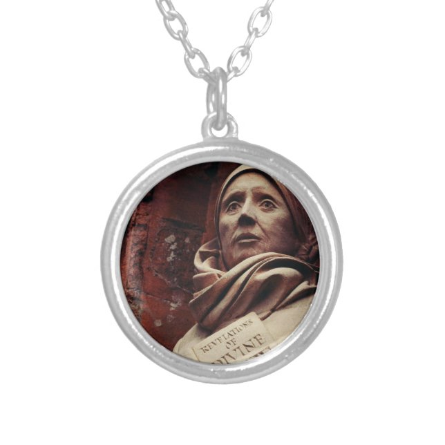Saint Julian of Norwich Silver Plated Necklace (Front)
