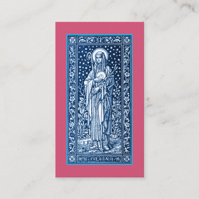 Saint Juliana Falconieri Prayer or Business Cards (Front)