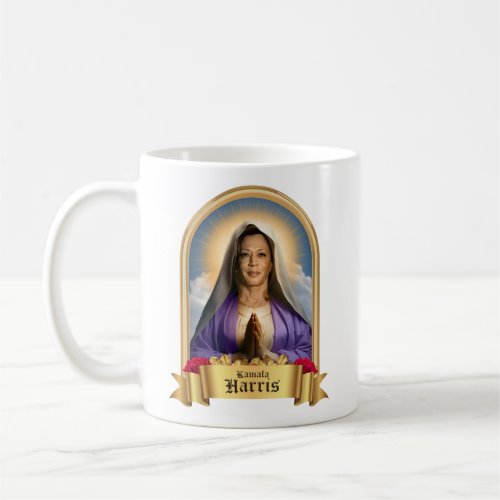 Saint Kamala Harris Prayer Candle Coffee Mug