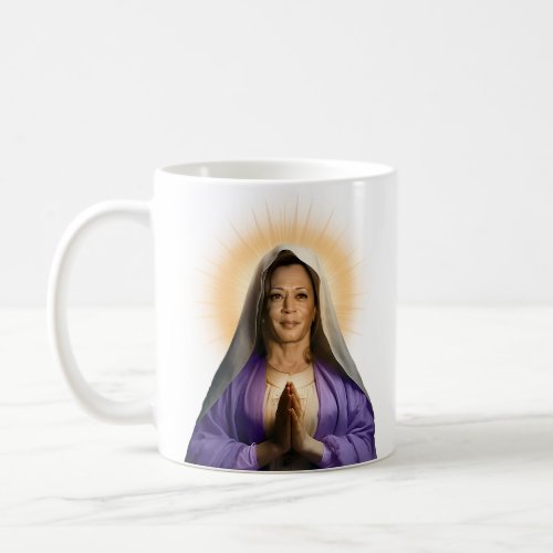 Saint Kamala Harris Prayer Candle Coffee Mug
