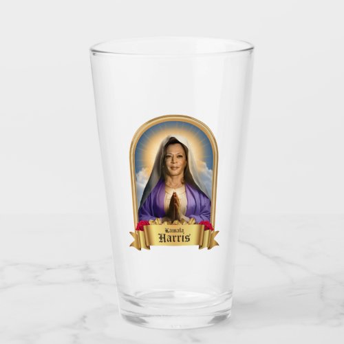 Saint Kamala Harris Prayer Candle Glass