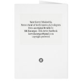 Saint Kateri Tekakwith - Cards (Back)