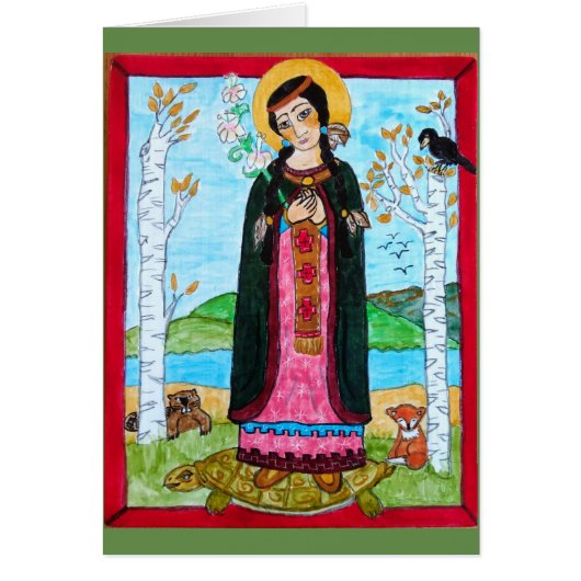 Saint Kateri Tekakwith - Cards (Front)